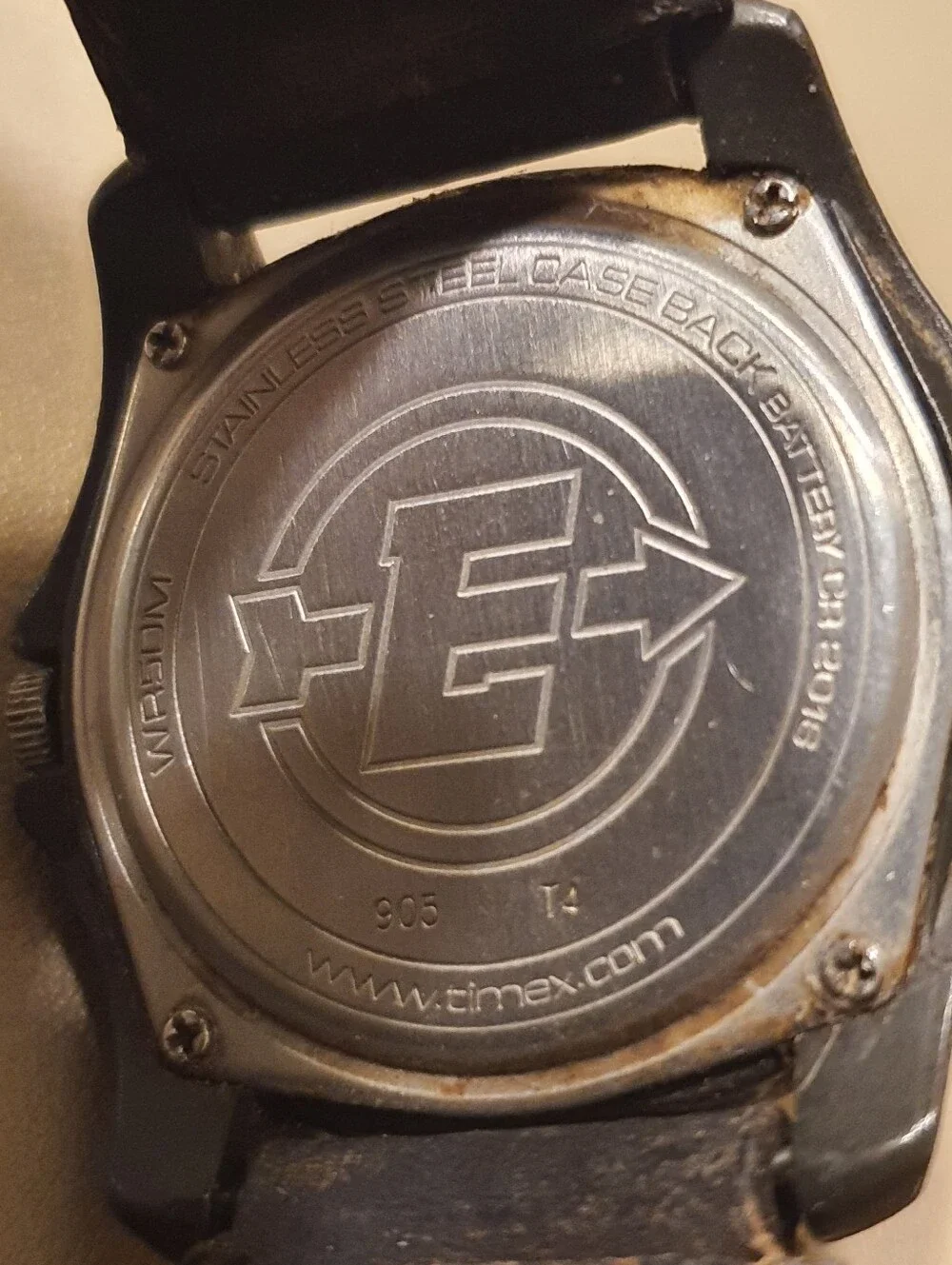 10/$20 Timex Indiglo Expedition Gray/Tan Leather Men's Field Watch w/Date